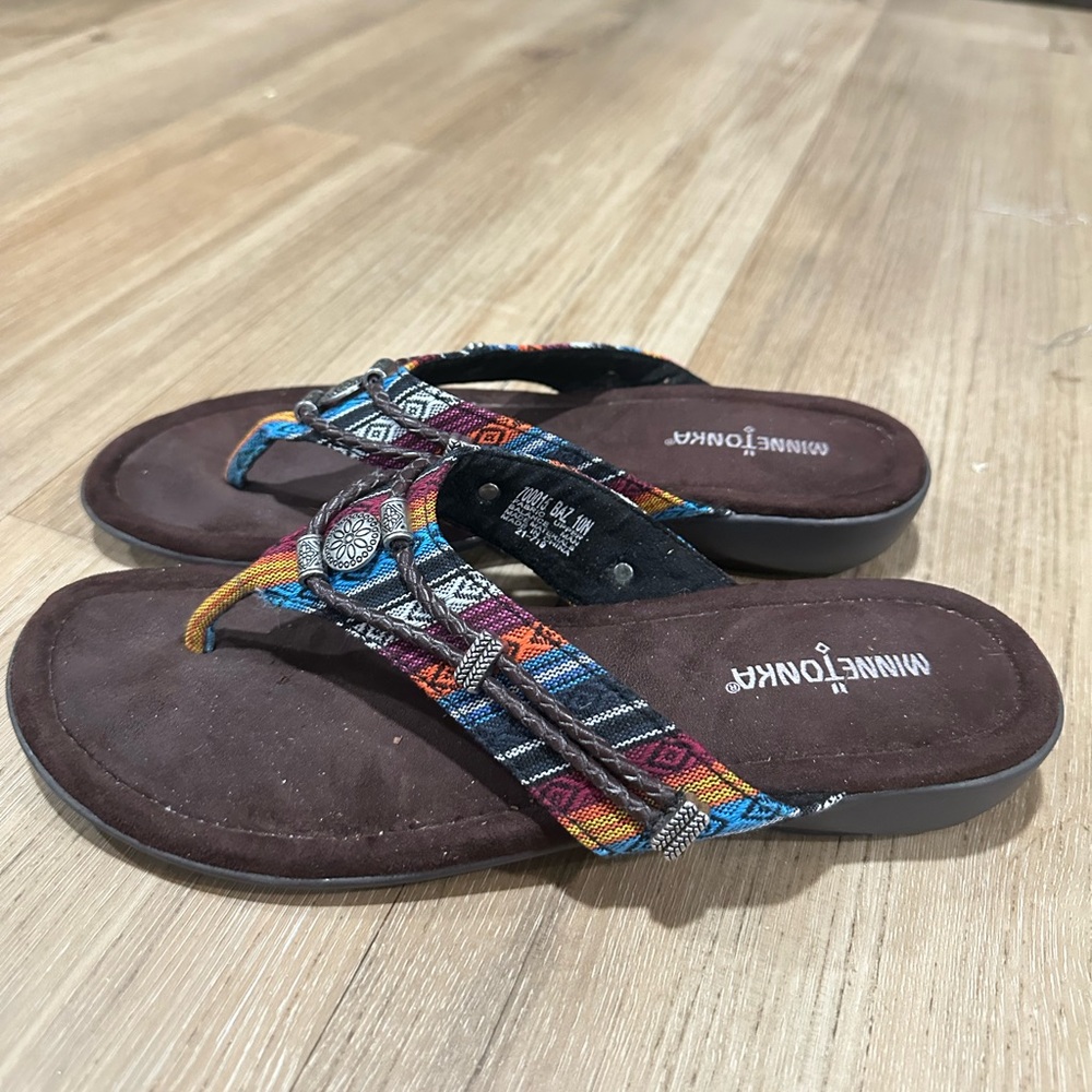 Minnetonka sandals western style perfect condition sz 10